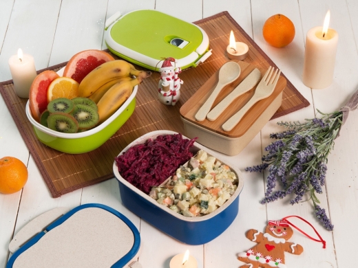 Изображение №6 | Ланч-бокс «Shen» (синий, бежевый)