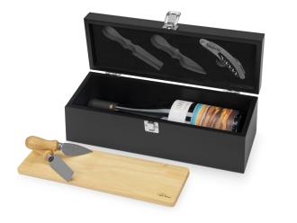 Изображение №1 | Набор «Mino» для вина и сыра (черный)