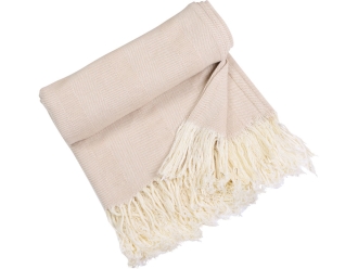 Изображение №2 | Плед «Hild» из натурального хлопка (бежевый)