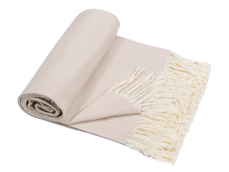 Изображение №3 | Плед «Hild» из натурального хлопка (бежевый)