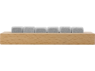 Изображение №3 | Камни для виски на подставке «Highland» (натуральный, серый)