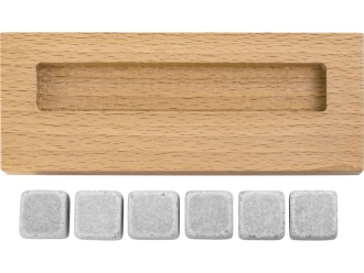 Изображение №4 | Камни для виски на подставке «Highland» (натуральный, серый)