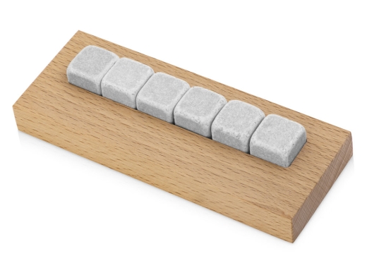 Изображение №1 | Камни для виски на подставке «Highland» (натуральный, серый)