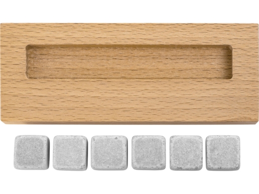 Изображение №4 | Камни для виски на подставке «Highland» (натуральный, серый)