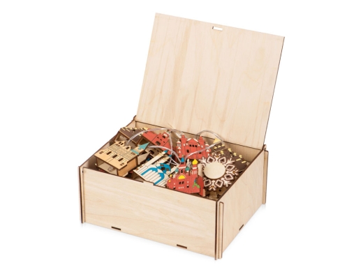 Изображение №3 | Ёлочная гирлянда с лампами в подарочной коробке «Достопримечательности России» (разноцветный)