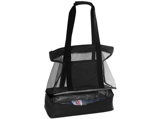 Изображение №4 | Сумка для шопинга и пляжа «Coolmesh» с изотермическим отделением внизу (черный)
