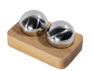 Изображение №1 | Стальные сферы для охлаждения виски «Islay» (натуральный, серебристый)