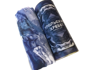 Изображение №6 | Шарф- палантин «Уральский хребет» (синий)