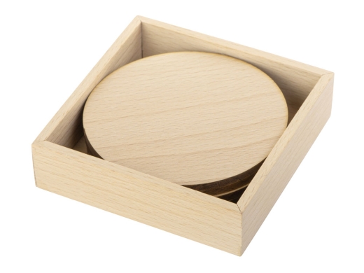 Изображение №4 | Набор круглых костеров на подставке «Drink» (натуральный)