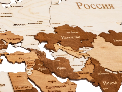 Изображение №7 | Интерьерная карта мира «World» (натуральный, коричневый)