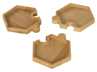 Изображение №4 | Набор костеров-менажниц в форме пазла «Sota» (натуральный)