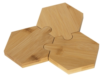 Изображение №5 | Набор костеров-менажниц в форме пазла «Sota» (натуральный)