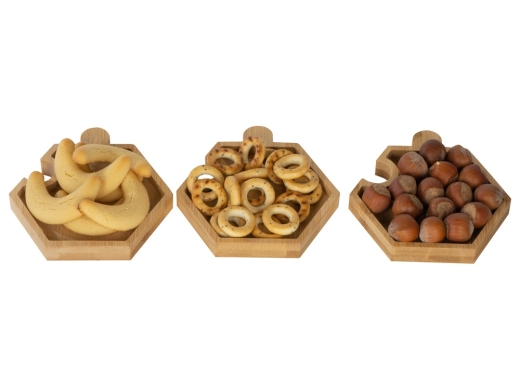 Изображение №11 | Набор костеров-менажниц в форме пазла «Sota» (натуральный)