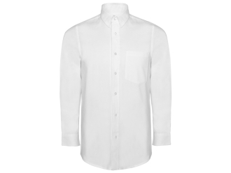 Изображение №1 | Рубашка с длинным рукавом «Oxford», мужская S (белый)