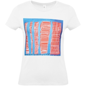 Изображение №7 | Футболка женская «Небоскребы», белая, размер S