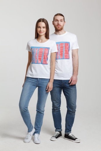 Изображение №6 | Футболка женская «Небоскребы», белая, размер S