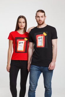 Изображение №4 | Футболка женская «Сода», красная, размер S