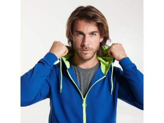 Изображение №6 | Толстовка на молнии «Fuji» унисекс S (королевский синий, неоновый желтый)