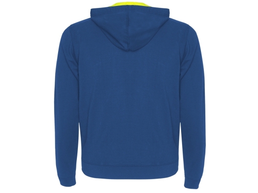Изображение №2 | Толстовка на молнии «Fuji» унисекс S (королевский синий, неоновый желтый)