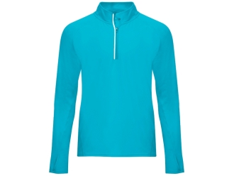 Изображение №1 | Толстовка с воротом на молнии «Melbourne» мужская S (бирюзовый)