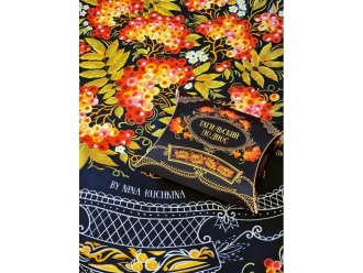 Изображение №7 | Платок «Тагильский поднос» (черный)