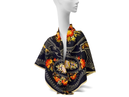 Изображение №3 | Платок «Тагильский поднос» (черный)