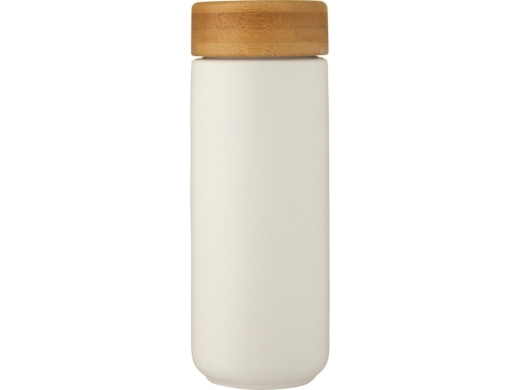 Изображение №2 | Керамическая кружка «Lumi» с бамбуковой крышкой (белый)