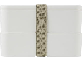 Изображение №3 | Двухслойный ланчбокс «MIYO» (белый, серый)