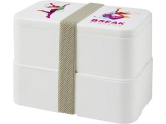 Изображение №7 | Двухслойный ланчбокс «MIYO» (белый, серый)