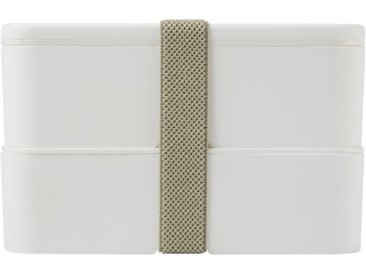 Изображение №2 | Двухслойный ланчбокс «MIYO» (белый, серый)