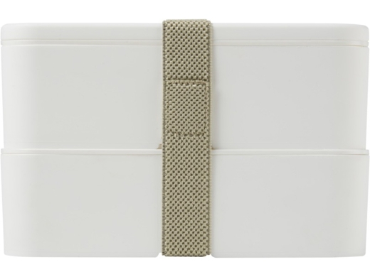 Изображение №3 | Двухслойный ланчбокс «MIYO» (белый, серый)