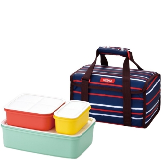 Изображение №1 | Набор ланчбоксов в термосумке Thermos DJF4003, темно-синий