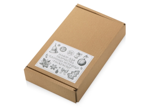 Изображение №4 | Набор для творчества «Ёлочные игрушки-раскраски» (белый/разноцветный)