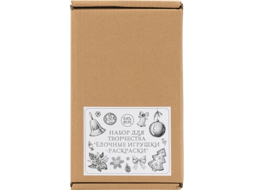 Изображение №5 | Набор для творчества «Ёлочные игрушки-раскраски» (белый/разноцветный)