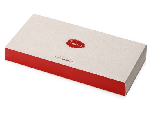 Изображение №10 | Набор для барбекю «Fabrizio» (комплектующие- серебристый, чехол- черный/коричневый)