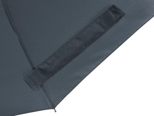 Изображение №6 | Зонт складной «Lumet» с куполом из переработанного пластика, автомат (серый)