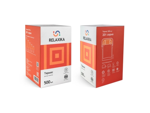 Изображение №14 | Термос Relaxika универсальный для еды и напитков «201» 500 мл (серебристый)