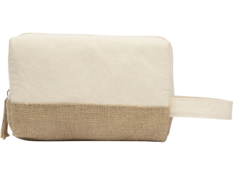 Изображение №4 | Косметичка «Jute» с ручкой из хлопка и джута (молочный)