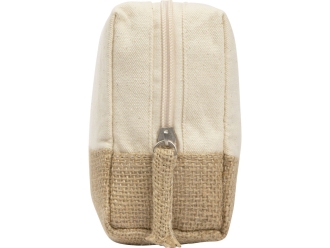 Изображение №5 | Косметичка «Jute» с ручкой из хлопка и джута (молочный)