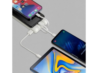 Изображение №12 | Внешний аккумулятор с дисплеем и встроенными кабелями VA2210, 10000 mAh (белый)