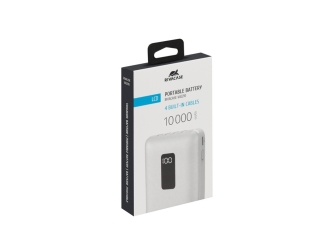 Изображение №13 | Внешний аккумулятор с дисплеем и встроенными кабелями VA2210, 10000 mAh (белый)