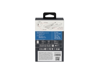 Изображение №15 | Внешний аккумулятор с дисплеем и встроенными кабелями VA2210, 10000 mAh (белый)