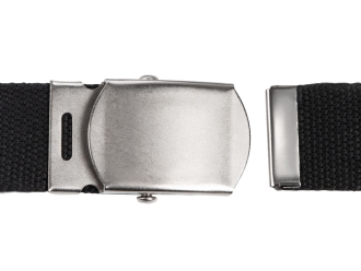 Изображение №3 | Ремень Canvas текстильный с металлической пряжкой (черный)