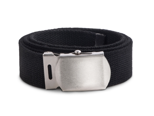 Изображение №1 | Ремень Canvas текстильный с металлической пряжкой (черный)