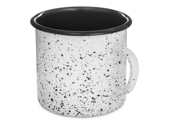 Изображение №2 | Кружка эмалированная в коробке «Retro» (белый, черный)