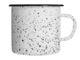 Изображение №3 | Кружка эмалированная в коробке «Retro» (белый, черный)