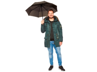 Изображение №10 | Зонт складной «Pocky» автомат (серый)