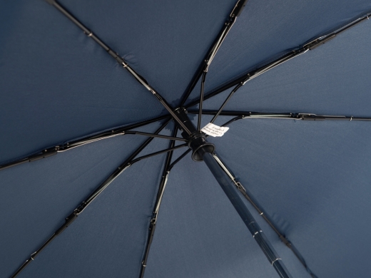 Изображение №7 | Зонт складной «Guard» автомат со светоотражающим кантом (темно-синий)