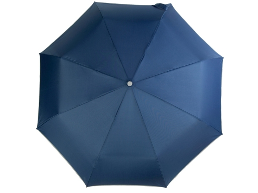 Изображение №8 | Зонт складной «Guard» автомат со светоотражающим кантом (темно-синий)