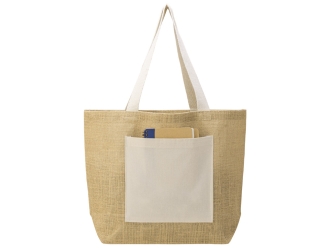 Изображение №8 | Сумка Jute джутовая с широким дном и карманом (натуральный)